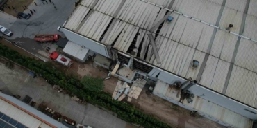 Sakarya’da patlamanın yaşandığı fabrika havadan görüntülendi
