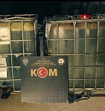 Bilecik’te bin 900 litre kaçak akaryakıt ele geçirildi