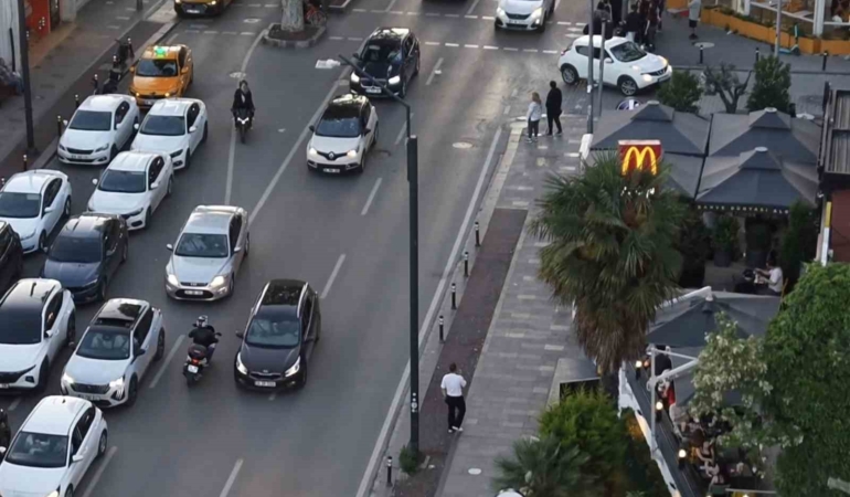 Uyanık motorcu ekiplerden kaçamadı