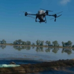 Dron ile çeltik ekimi