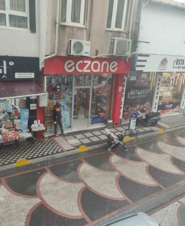 Keşan’da sağanak yağış etkili oldu