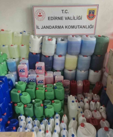 Uzunköprü’de 1 milyon 950 bin TL’lik sahte deterjan ele geçirildi