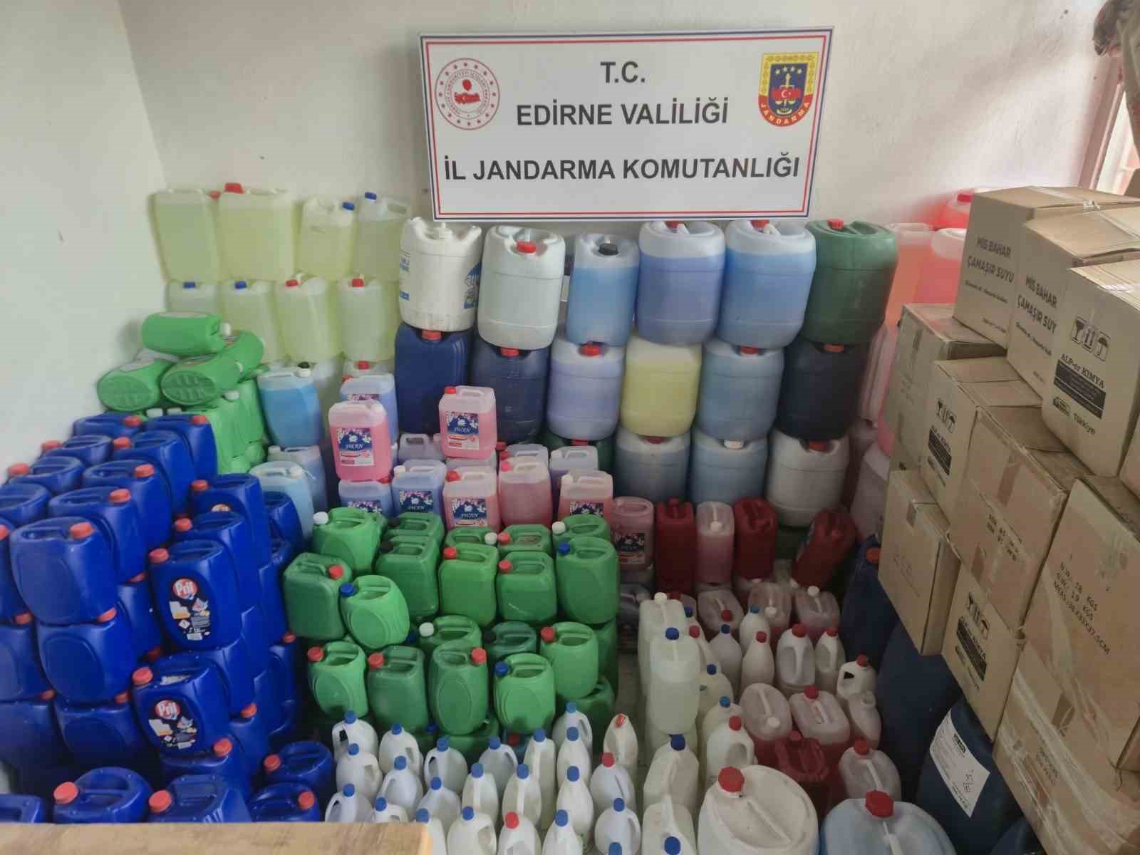Uzunköprü’de 1 milyon 950 bin TL’lik sahte deterjan ele geçirildi