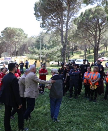 Kazdağları’nda gerçeğini aratmayan arama kurtarma tatbikatı