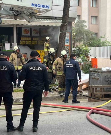 Maltepe’de depo yangını