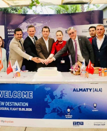 Gazipaşa-Alanya’dan Almatı ve Astana’ya direkt uçuşlar başladı