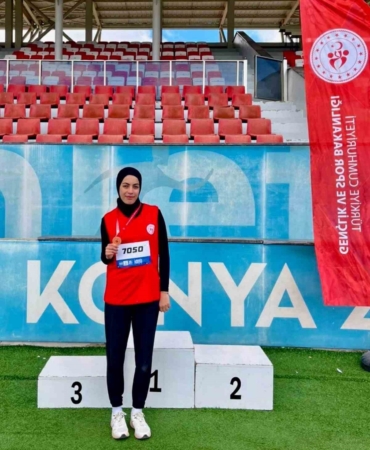 Bilecikli atletizm sporcusu Türkiye 3’üncüsü oldu