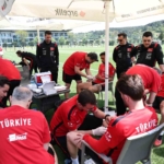 Milli oyuncular, testten geçti