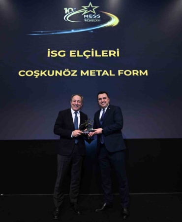 Coşkunöz Metal Form, İSG Elçileri Kategorisinde ödül aldı