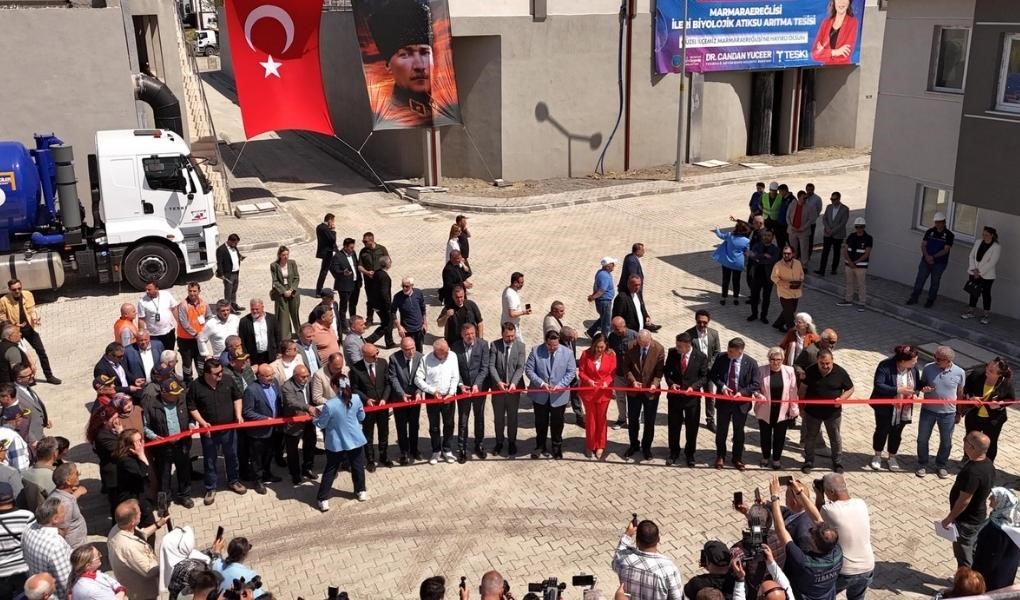 Marmaraereğlisi’nde kapasitesi 6 kata çıkarılan atıksu arıtma tesisi hizmete açıldı