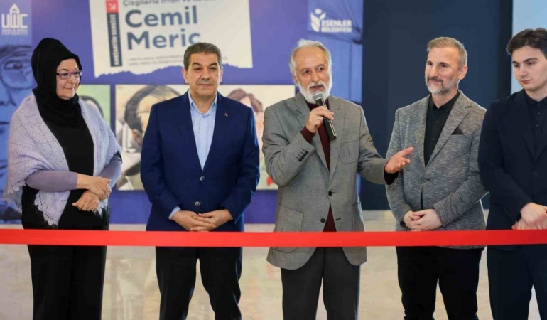 Esenler’de Cemil Meriç karikatür sergisi sanatseverlerle buluştu