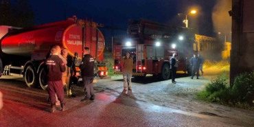 Bursa’da menteşe imalathanesinde yangın