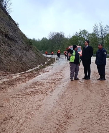 Bilecik’te sağanak yağış sonrası heyelan