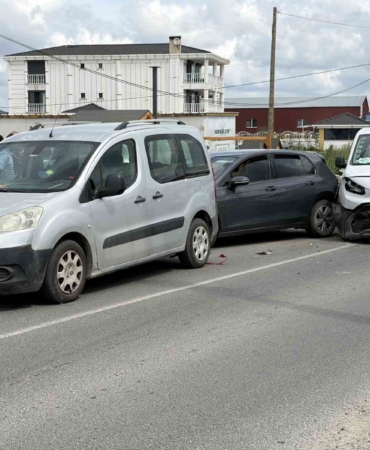 Tekirdağ’da zincirleme kaza kamerada