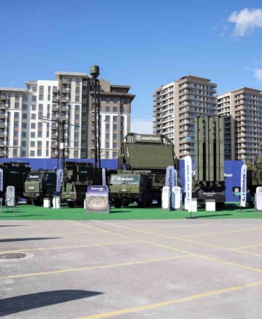 SAHA EXPO’daki çok katmanlı sistemler havadan görüntülendi