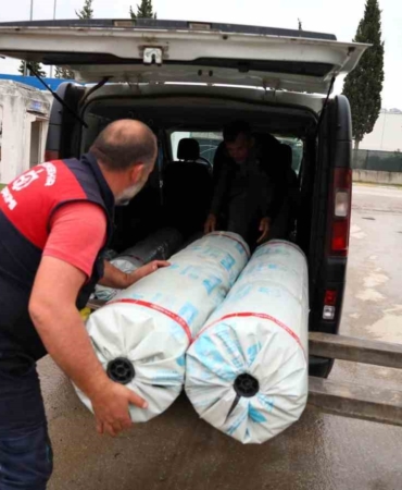 Seraları zarar gören üreticilere destek