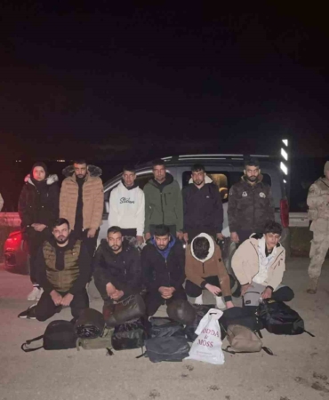 11 düzensiz göçmen ve 1 organizatör yakalandı