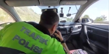 14 araç ve sürücüsüne hız sınırından ceza