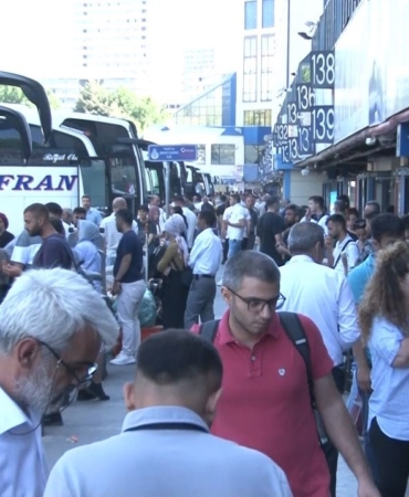 15 Temmuz Demokrasi Otogarı’nda bayram dönüşü yoğunluğu