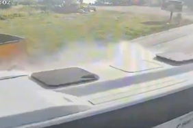 27 kişinin yaralandığı kaza kamerada