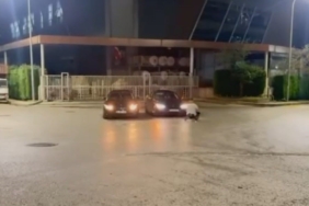 50 bin lira drift cezası yiyince otomobilin etrafında bisikletle drift attı