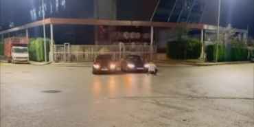 50 bin lira drift cezası yiyince otomobilin etrafında bisikletle drift attı