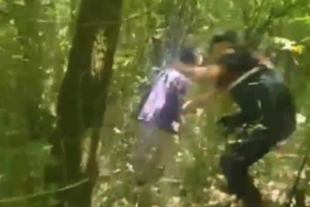 Ağaçların arasında saklanan düzensiz göçmenleri jandarma enseledi