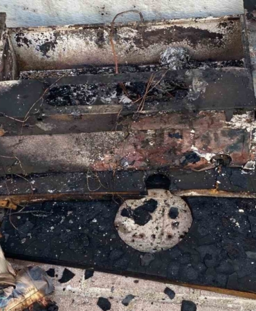 Aspiratör yangın çıkardı