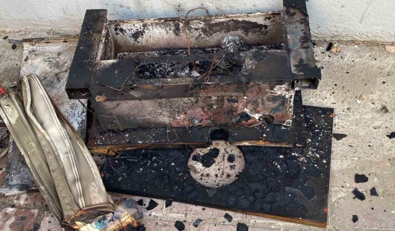 Aspiratör yangın çıkardı