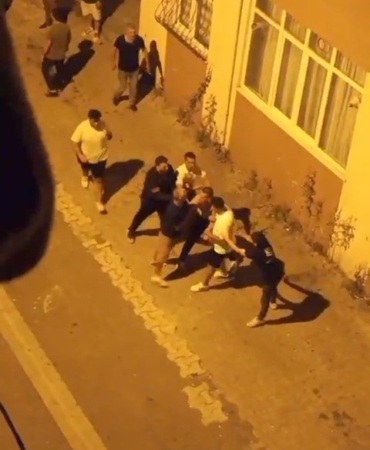 Ataşehir’de asker eğlencesinde kavga