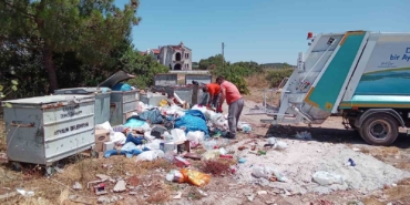 Ayvalık’ta belediye ekipleri 4 günde 3 660 ton çöp topladı