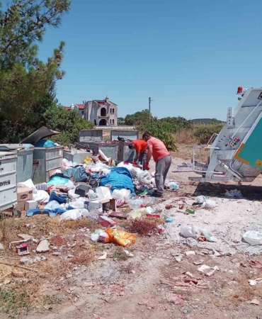 Ayvalık’ta belediye ekipleri 4 günde 3 660 ton çöp topladı