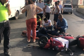 Baba oğul kazada yaralandı