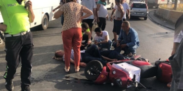 Baba oğul kazada yaralandı