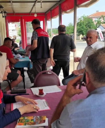 Babaeski çiftçisi yangınlar konusunda bilgilendirildi