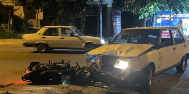 Babaeski’de otomobil ile motosiklet çarpıştı: 1 yaralı
