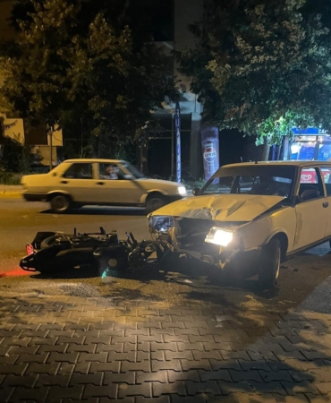 Babaeski’de otomobil ile motosiklet çarpıştı: 1 yaralı