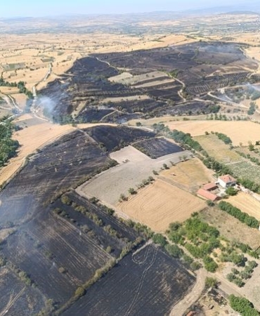 Balıkesir Bigadiç’te çıkan yangın kontrol altına alındı