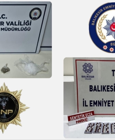 Balıkesir’de uyuşturucu operasyonu