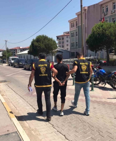 Bandırma’da cezaevinden firar eden hırsızlık zanlısı yakalandı