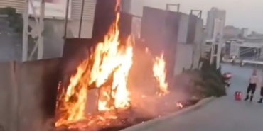 Başakşehir’de Mall of İstanbul AVM’nin otoparkında korkutan yangın