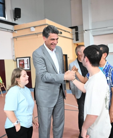 Başkan kocaman, özel çocukların hayır panayırında