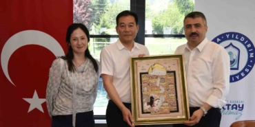 Başkan Yılmaz, Çin heyetini ağırladı
