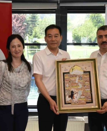 Başkan Yılmaz, Çin heyetini ağırladı