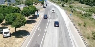 Bayram tatili dönüşü 24 araç ve sürücüsü dron denetimlerinden kaçamadı