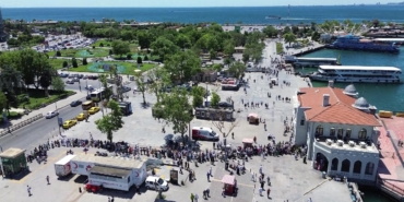 Bayramda iskelelerde yoğunluk yaşandı