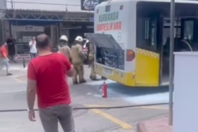 Beykoz’da İETT otobüsünden dumanlar yükseldi, yolcular tahliye edildi