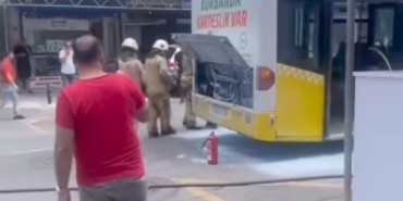 Beykoz’da İETT otobüsünden dumanlar yükseldi, yolcular tahliye edildi