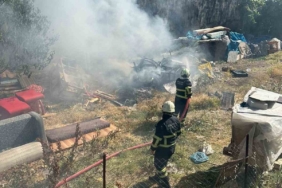 Bilecik’te boş bir arazide çıkan yangına ekipler anında müdahale etti