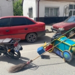 Bilecik’te yolda temizlik yapan işçiye motosiklet çarptı